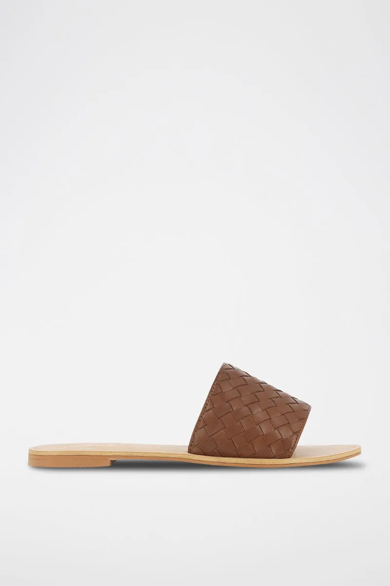 Jonak - Mules Willy Cuir - Cognac