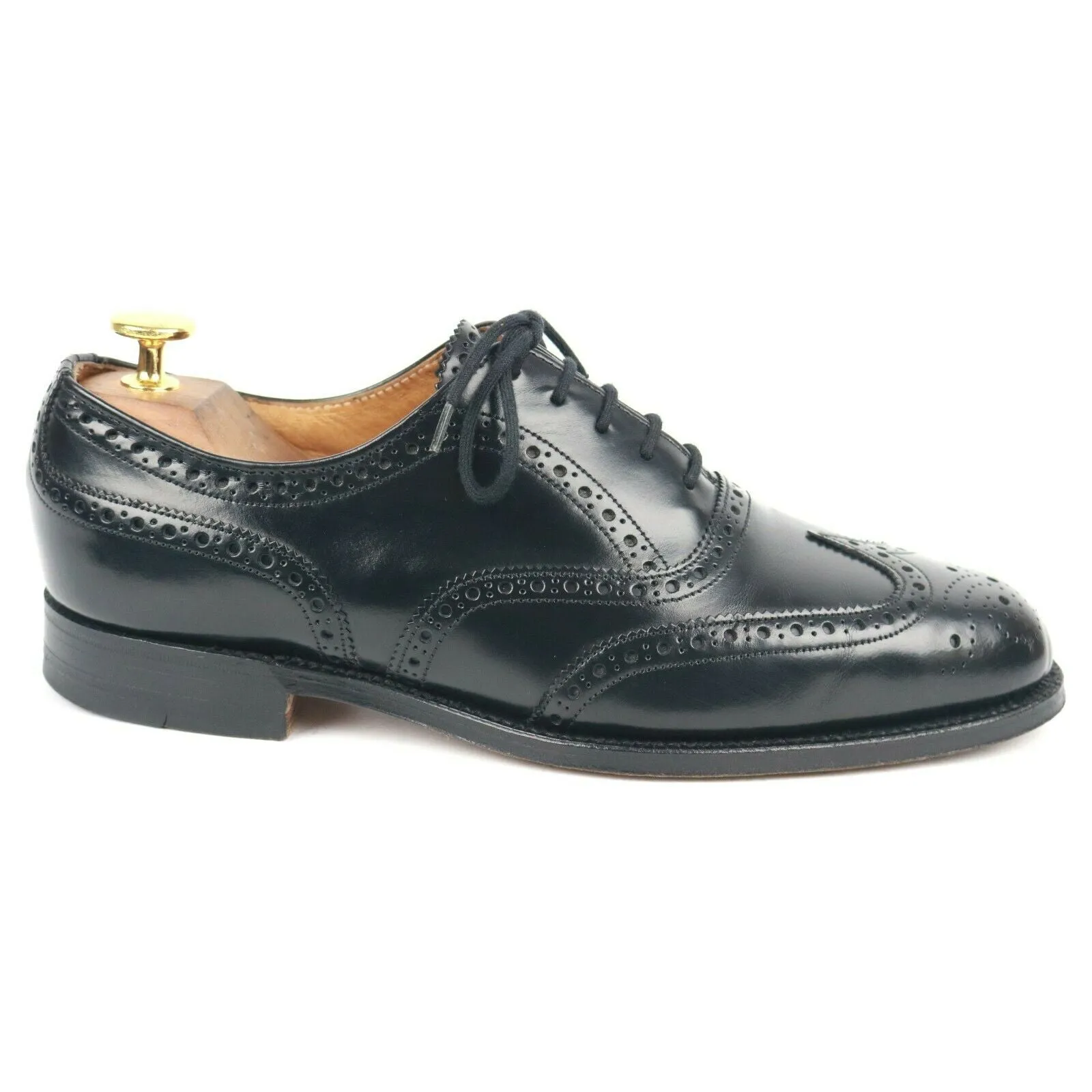 Jones 'Taber' Black Leather Brogues UK 6 F