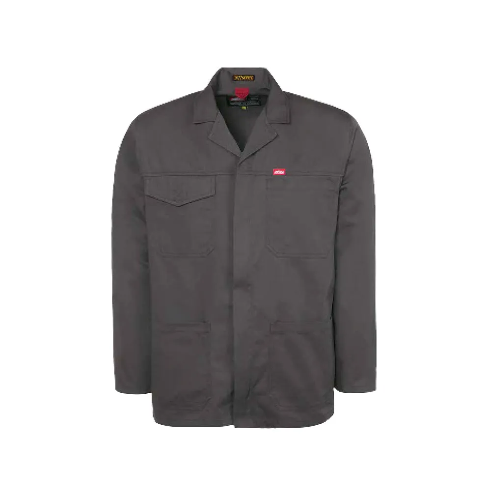 JONSSON POLYCOTTON WORK JACKET COLOUR-CHARCOAL SIZE-XS