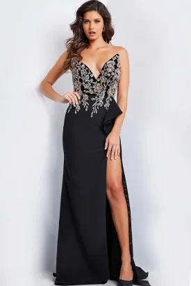 Jovani - 23938 - Embellished Bodice Fitted Evening Gown