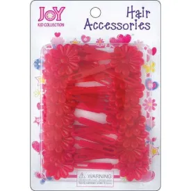 Joy Hair Barrettes Red