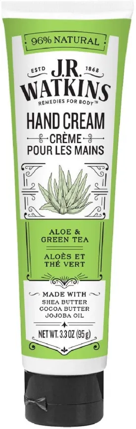 J.R. Watkins Aloe & Green Tea Hydrating Hand Cream - 3.3 fl oz (Pack of 3)