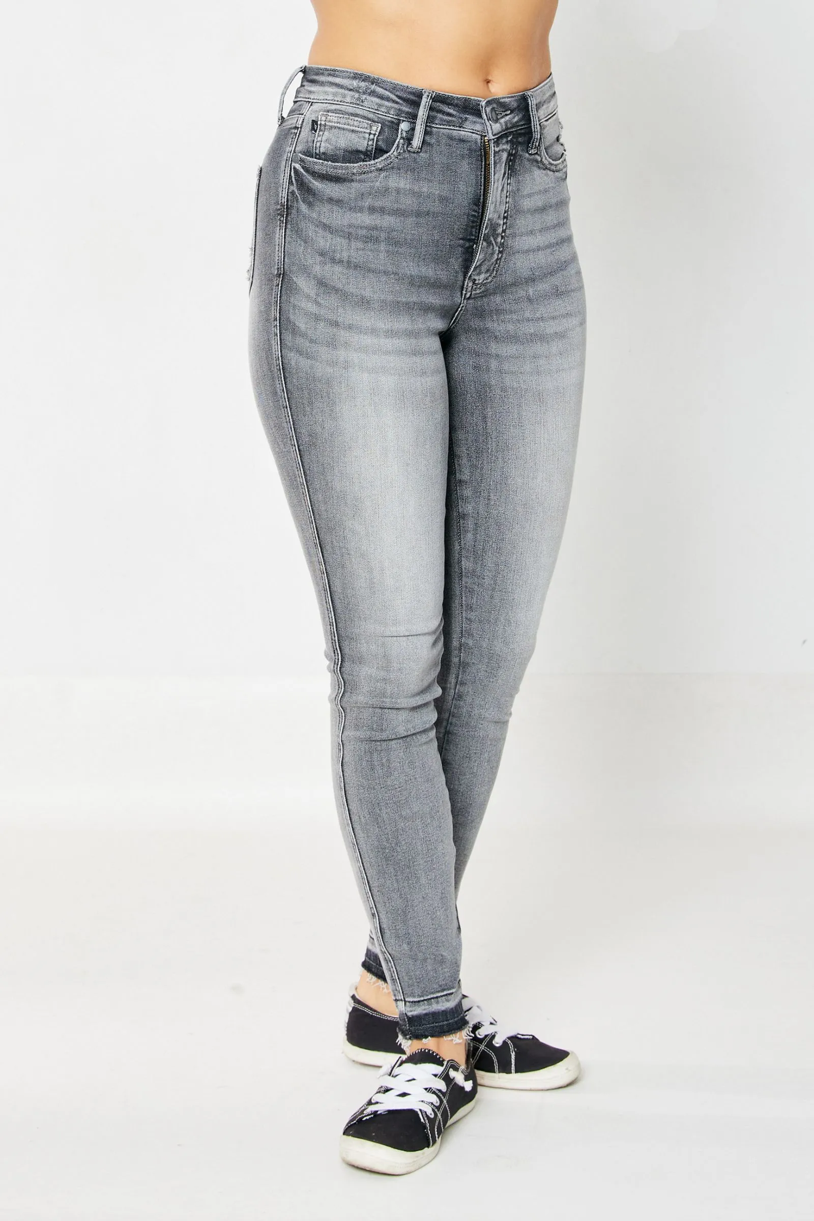 Judy Blue High Waist Tummy Control Release Hem Skinny Denim 88792