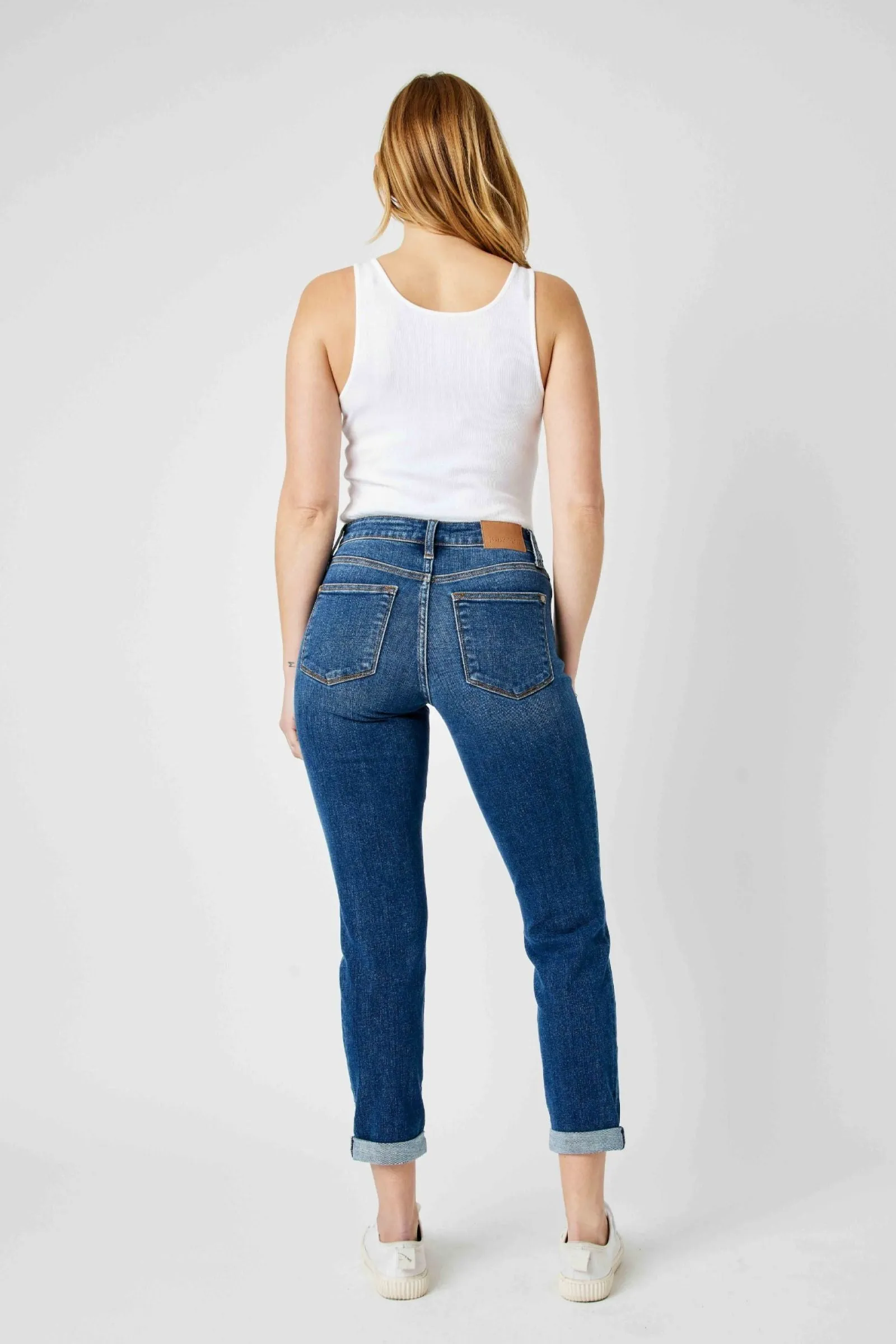 Judy Blue Mid Rise Destroy Slim Denim 82607