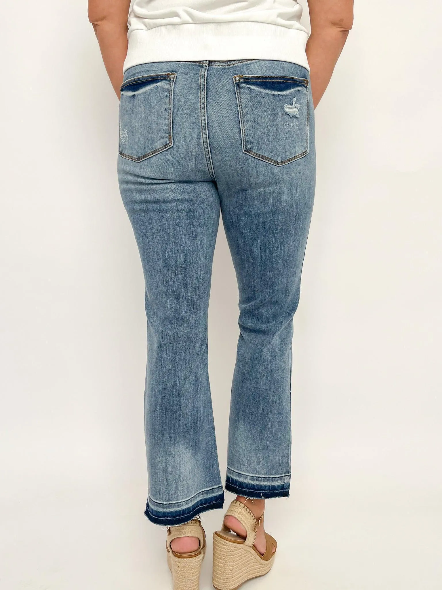 Judy Blue Release Hem Cropped Jeans