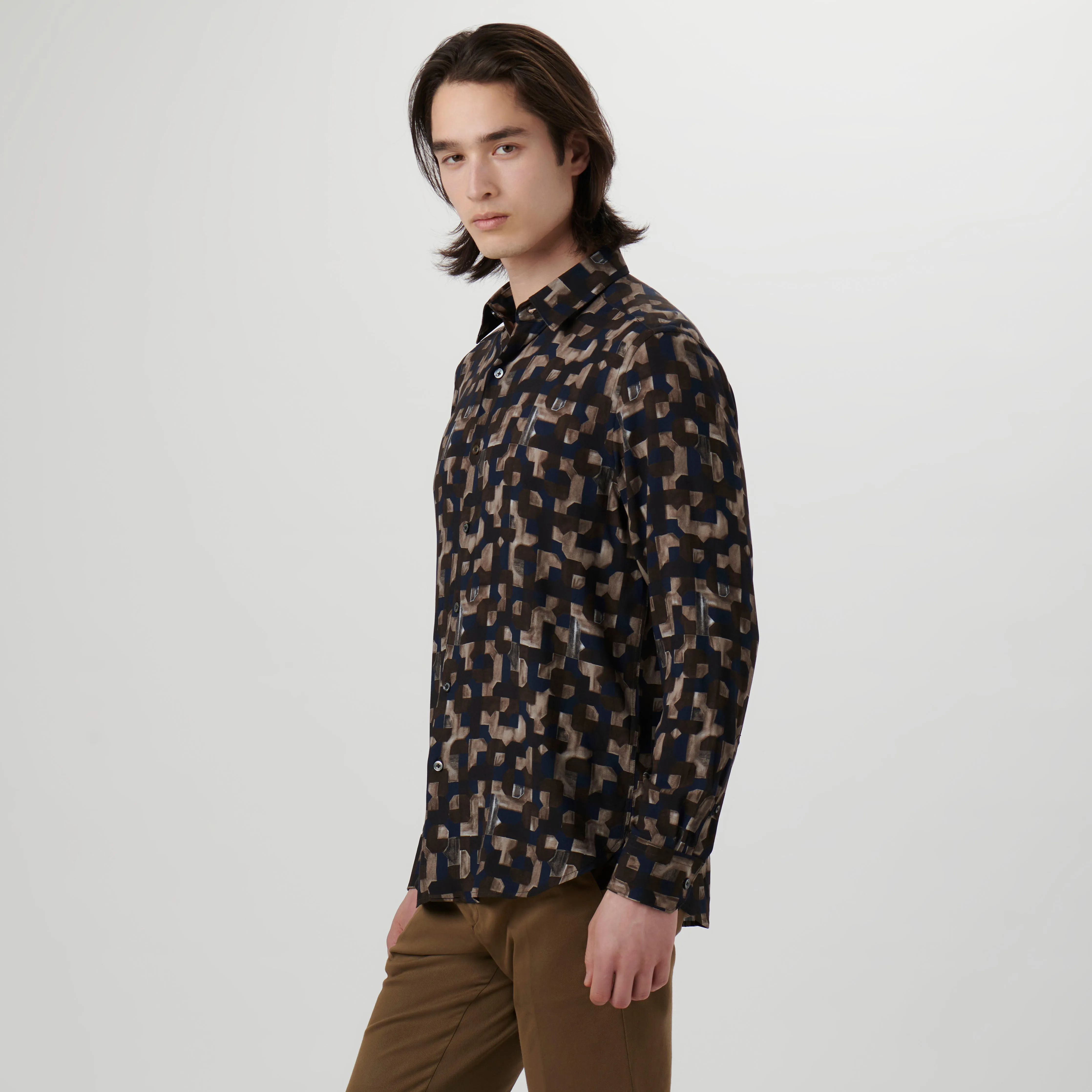 Julian EcoVero Geometric Shirt