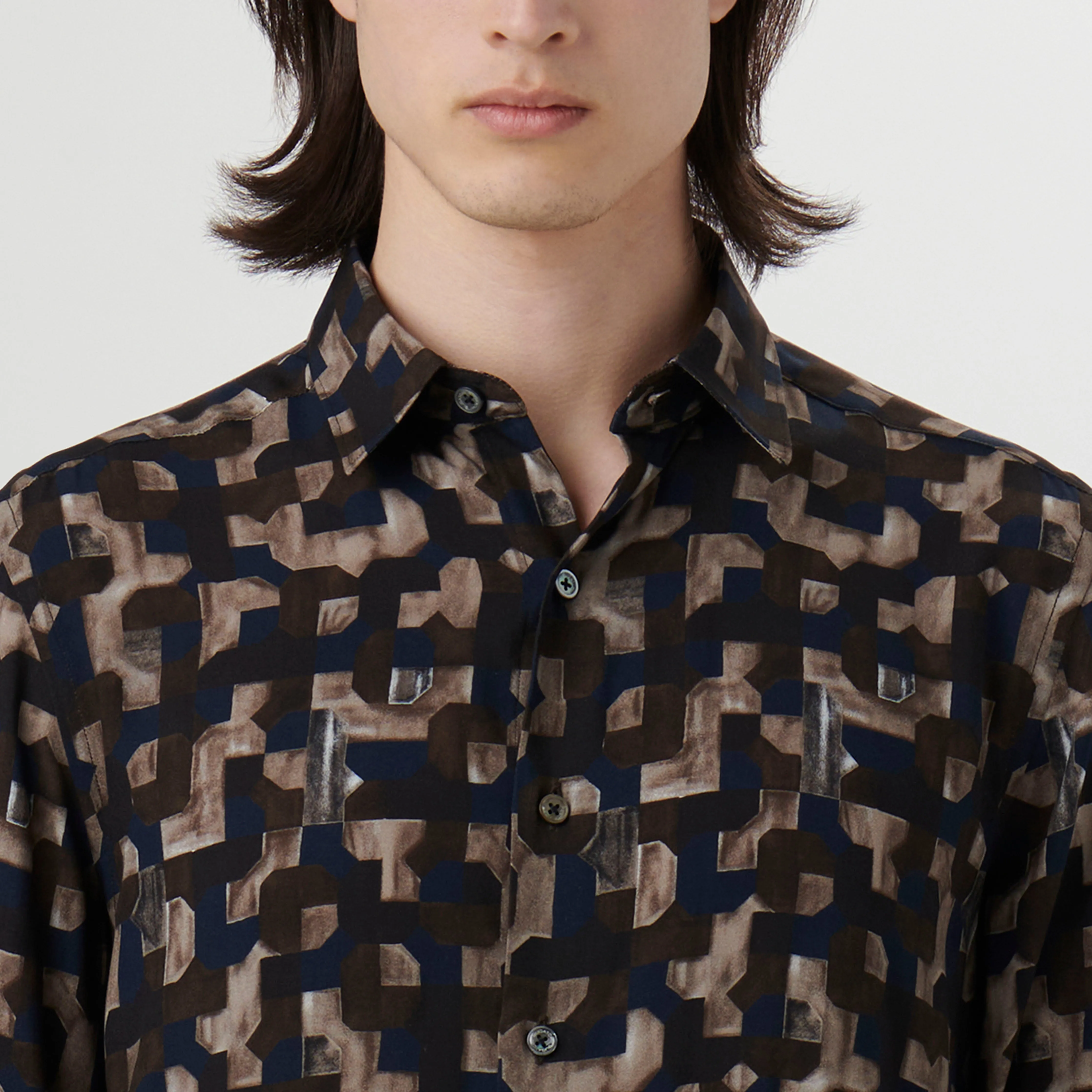 Julian EcoVero Geometric Shirt