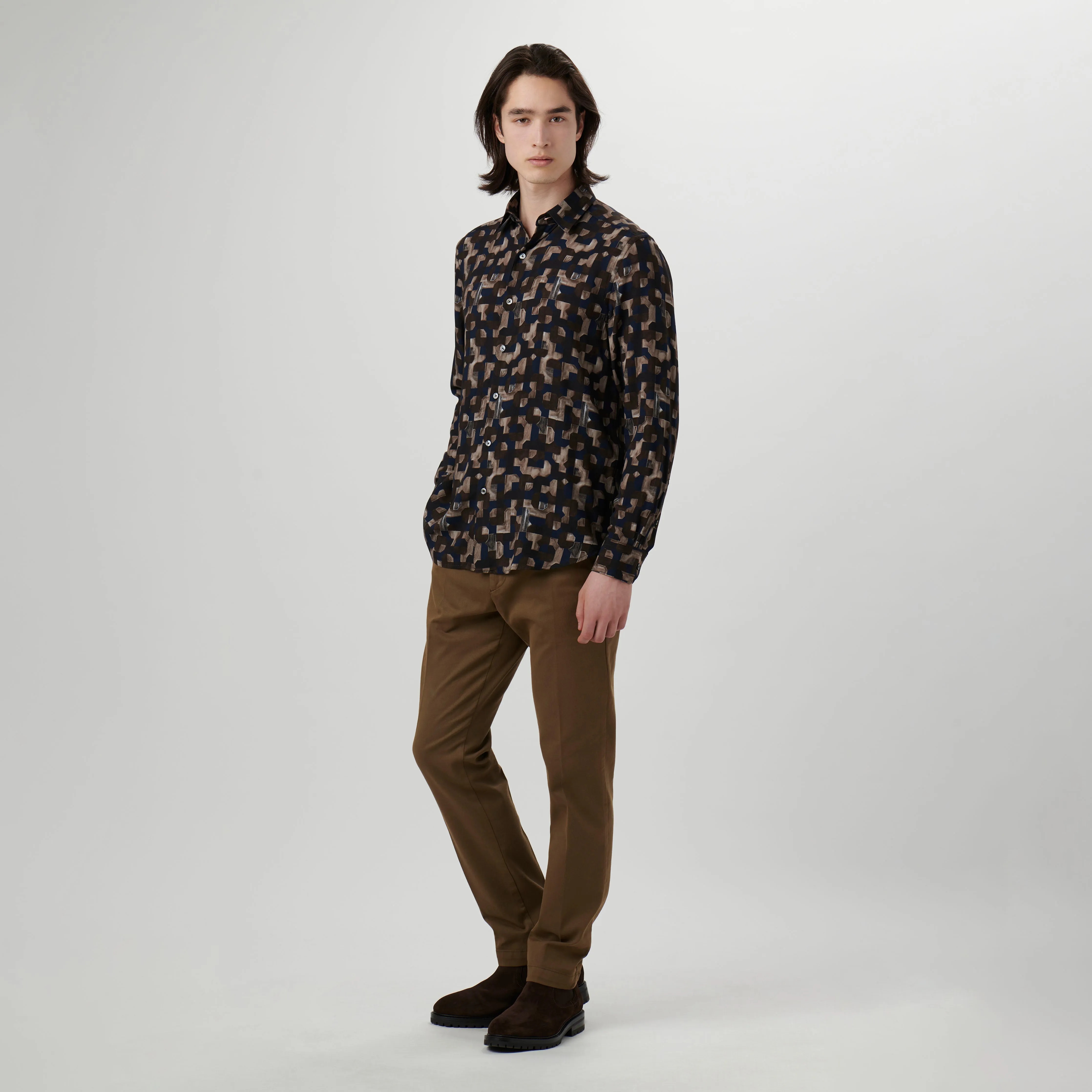 Julian EcoVero Geometric Shirt