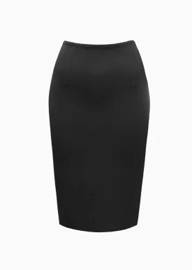 Julietta - Red, Black or Navy Blue High Waisted Pencil Skirt