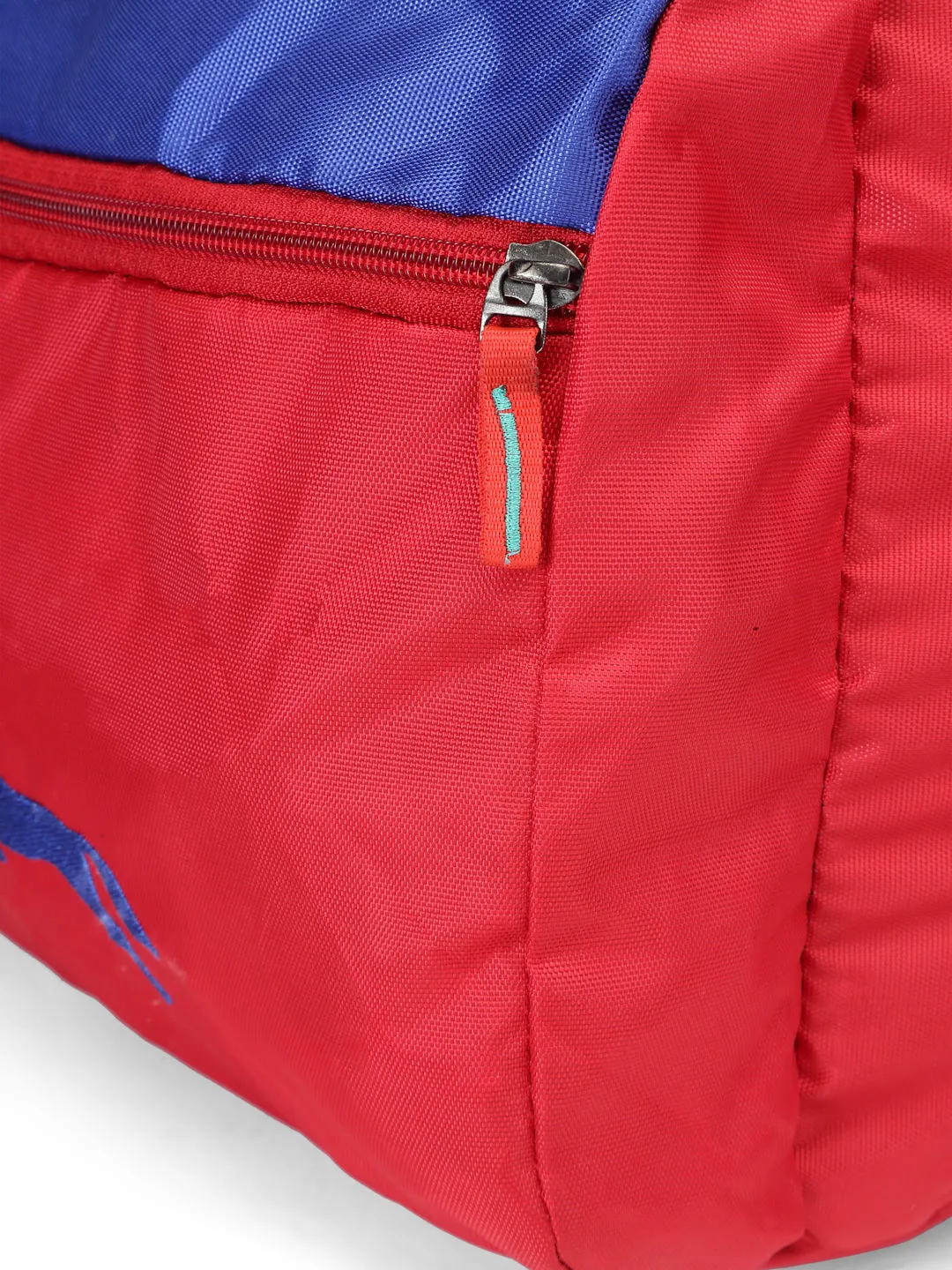 JUMP USA Unisex Red & Royal Blue Solid Hand Duffle Bag