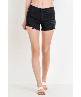 Just USA - Mid Rise Super Destroyed Shorts