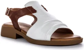 Justinreess England Jaden In White Brown For Women