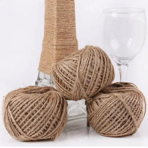 Jute 2mm Twine Cord Roll 50 mtrs - Natural