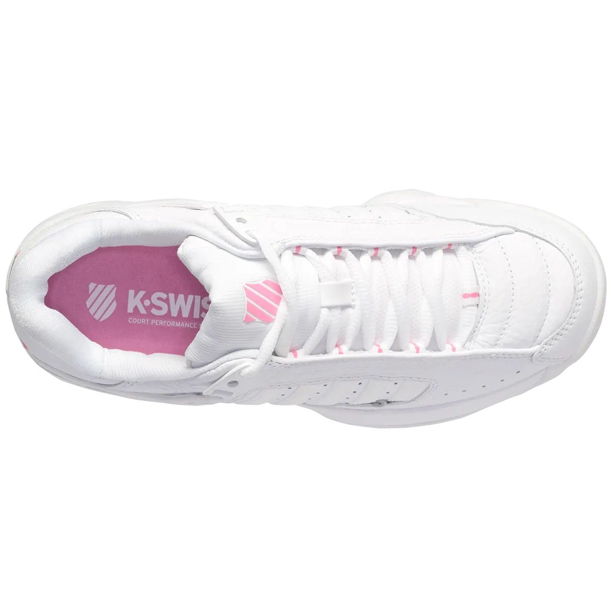 K-Swiss Women's Defier RS Tennis Shoes White Sachet Pink