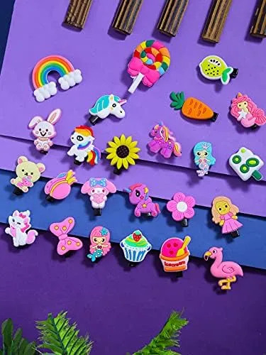 Kairangi Hair Clips for Girls Kids Hair Clip Hair Accessories for Girls Set of 24 PCS Cute Characters Tiny Hair Clips for Baby Girls Baby Hair Clips For Kids Toddlers