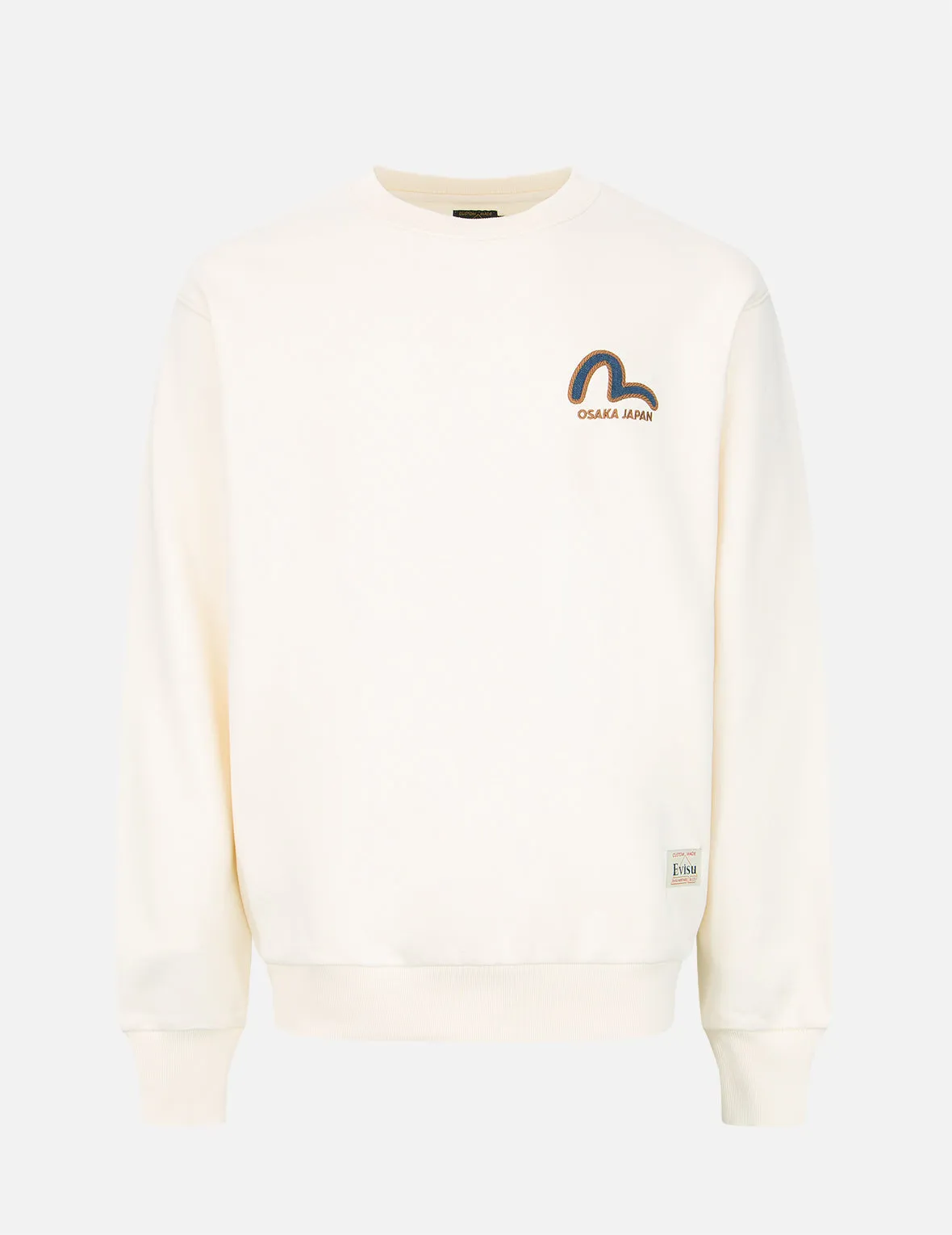 Kamon Logo Denim Appliqué Sweatshirt