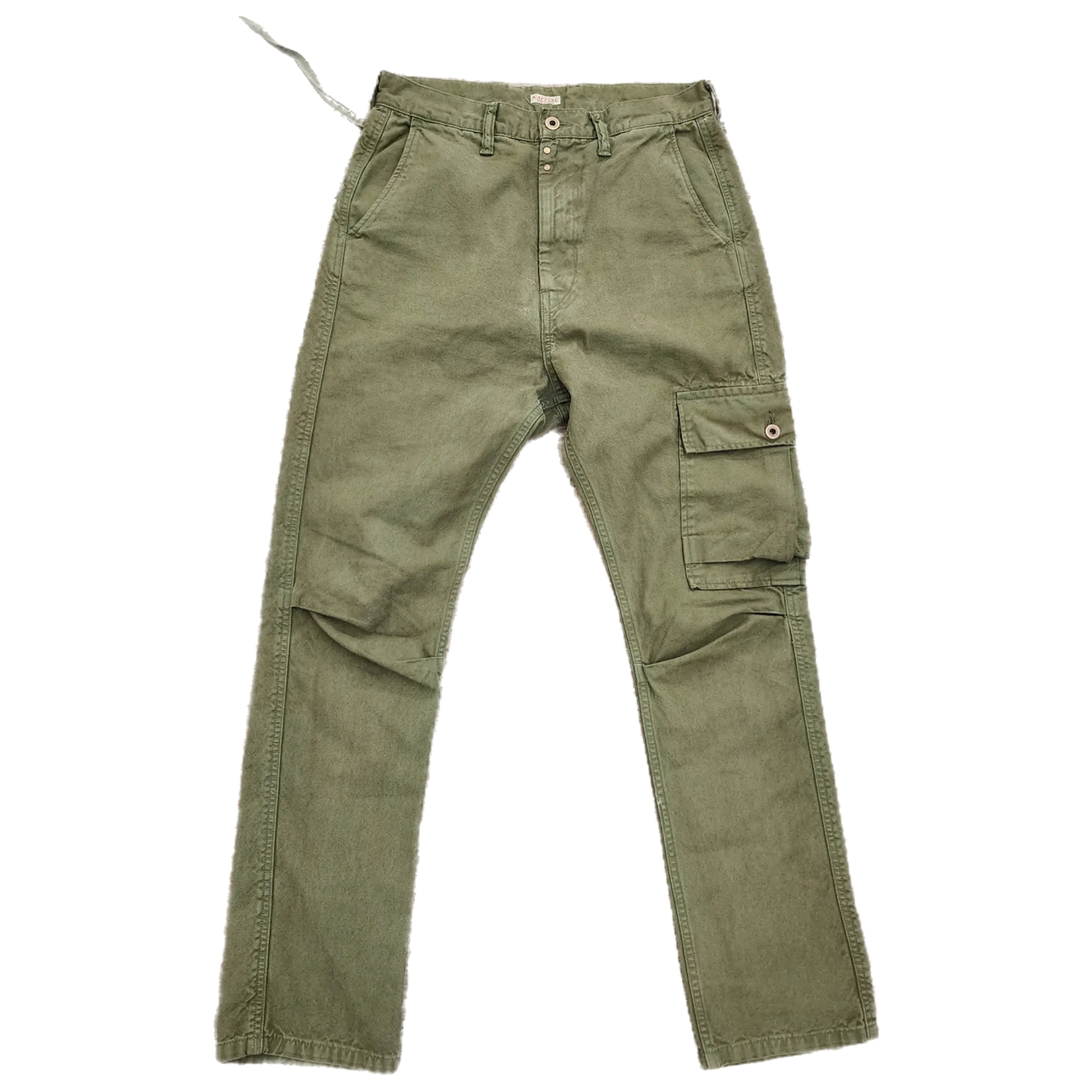 Kapital Military Green Cargo Pants - Size Medium