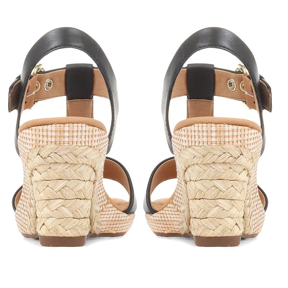 Karen Wedge T-Bar Sandals - KAREN2