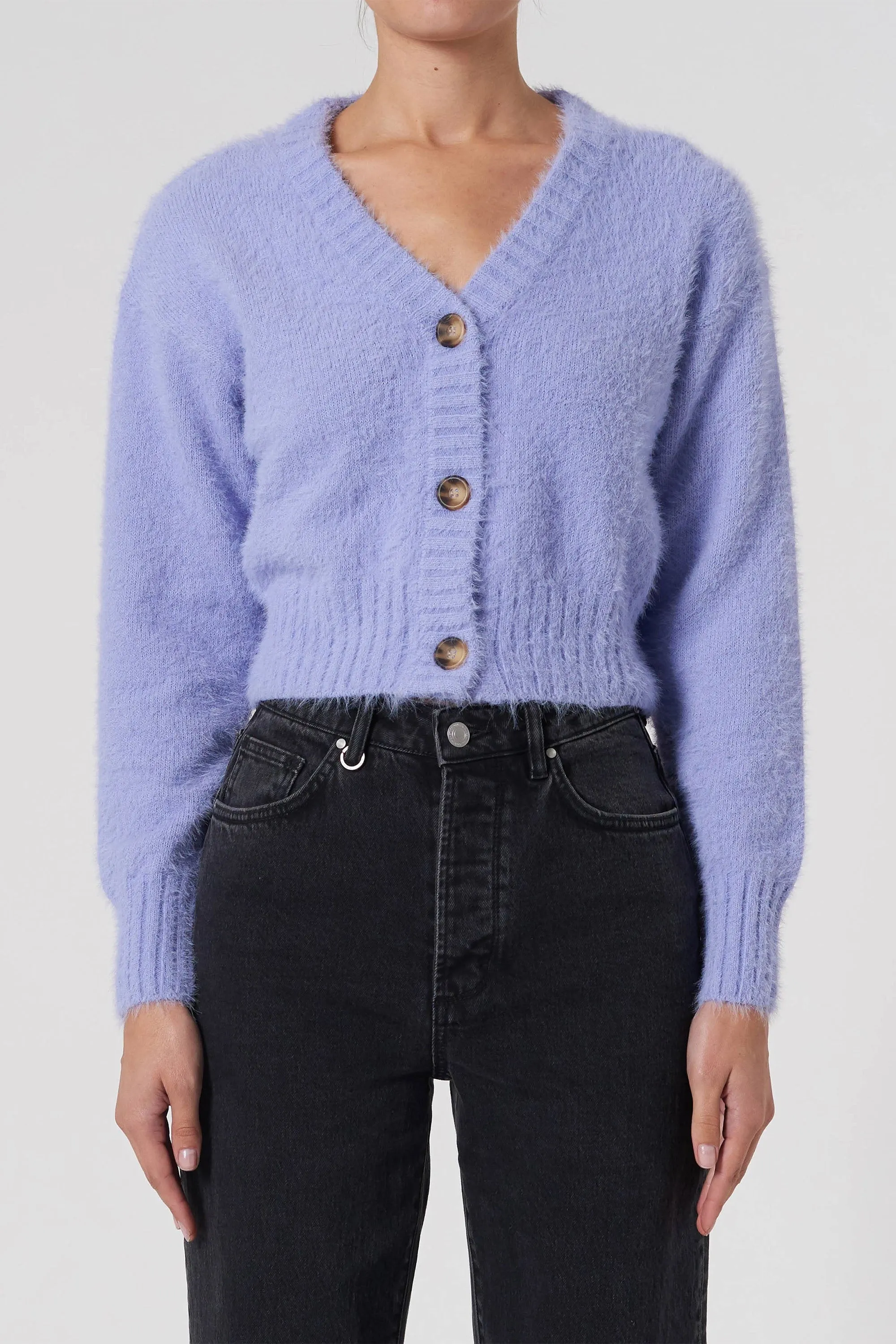 Kate Knit Cardigan - Lavender