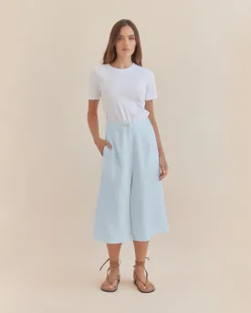 Katrina Linen Culottes - Sky