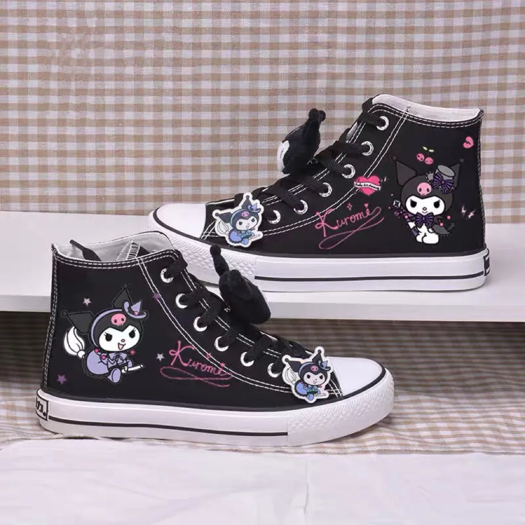 Kawaii Cartoon High Top Canvas Shoes