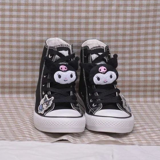 Kawaii Cartoon High Top Canvas Shoes