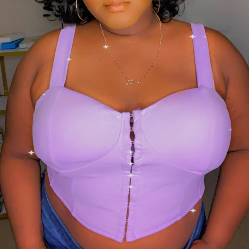 KeKe Lavender Plus Size Corset and Jogger Set