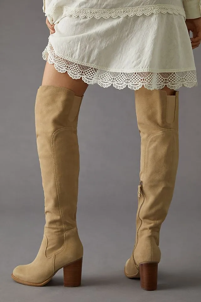 Kelsi Dagger Brooklyn Logan Over The Knee Boots, Sand