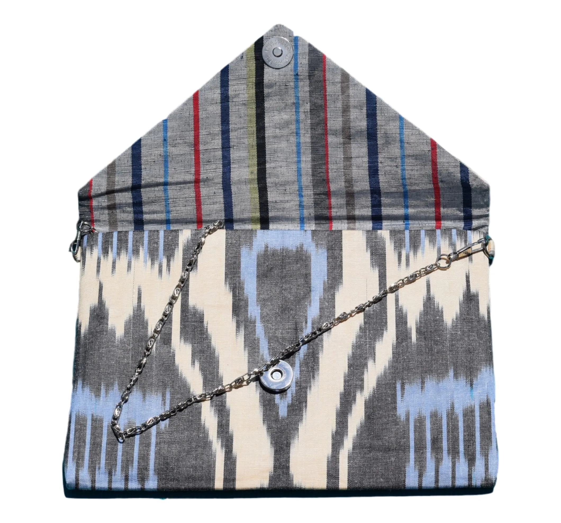 Kenan Silk Ikat Envelope Clutch - Small