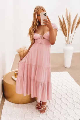 Kennedy Midi Dress Blush