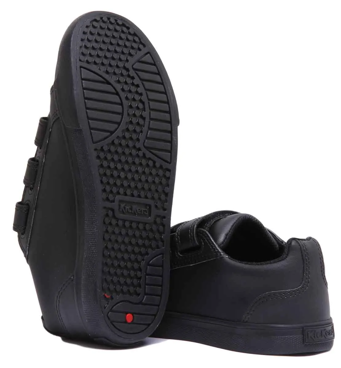 Kickers Tovni Trip Velcro In Black in Infants UK Size 5 - 12