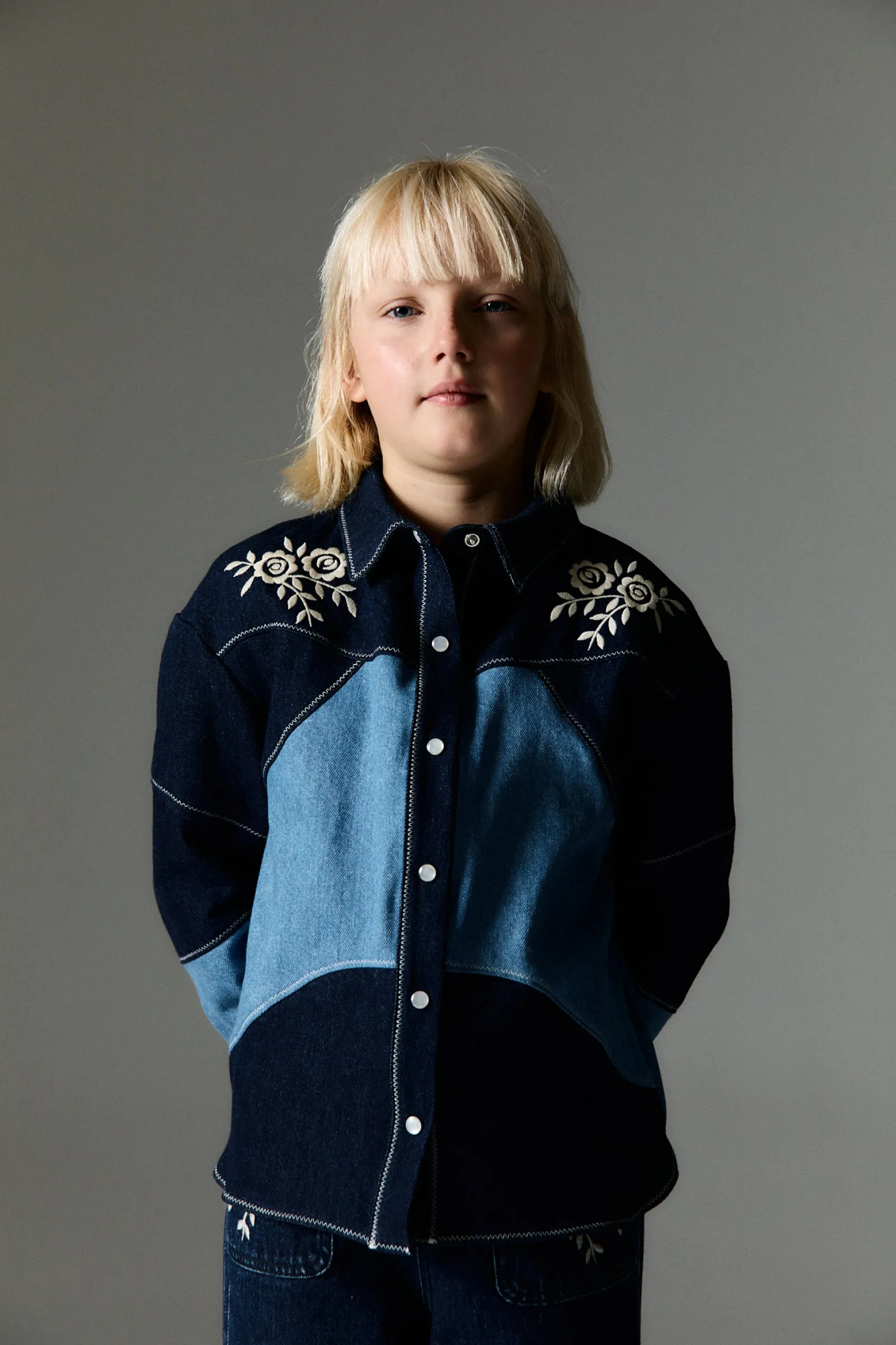 Kids' Danubio Denim Shirt Blue