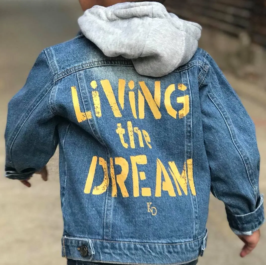 Kids Denim Jacket -Living the Dream