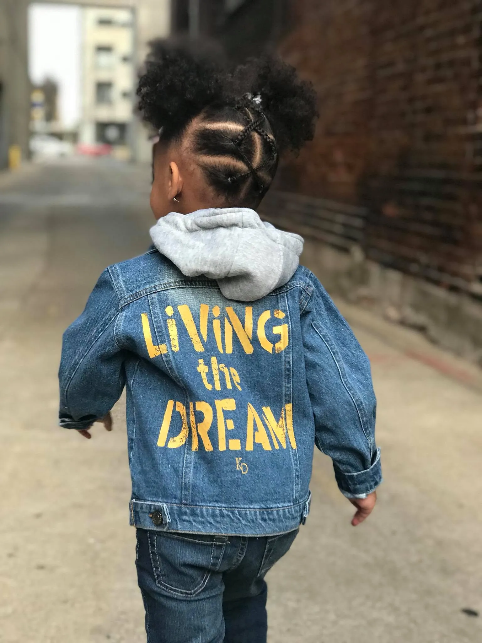 Kids Denim Jacket -Living the Dream