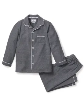 Kid's Flannel Pajama Set | Grey