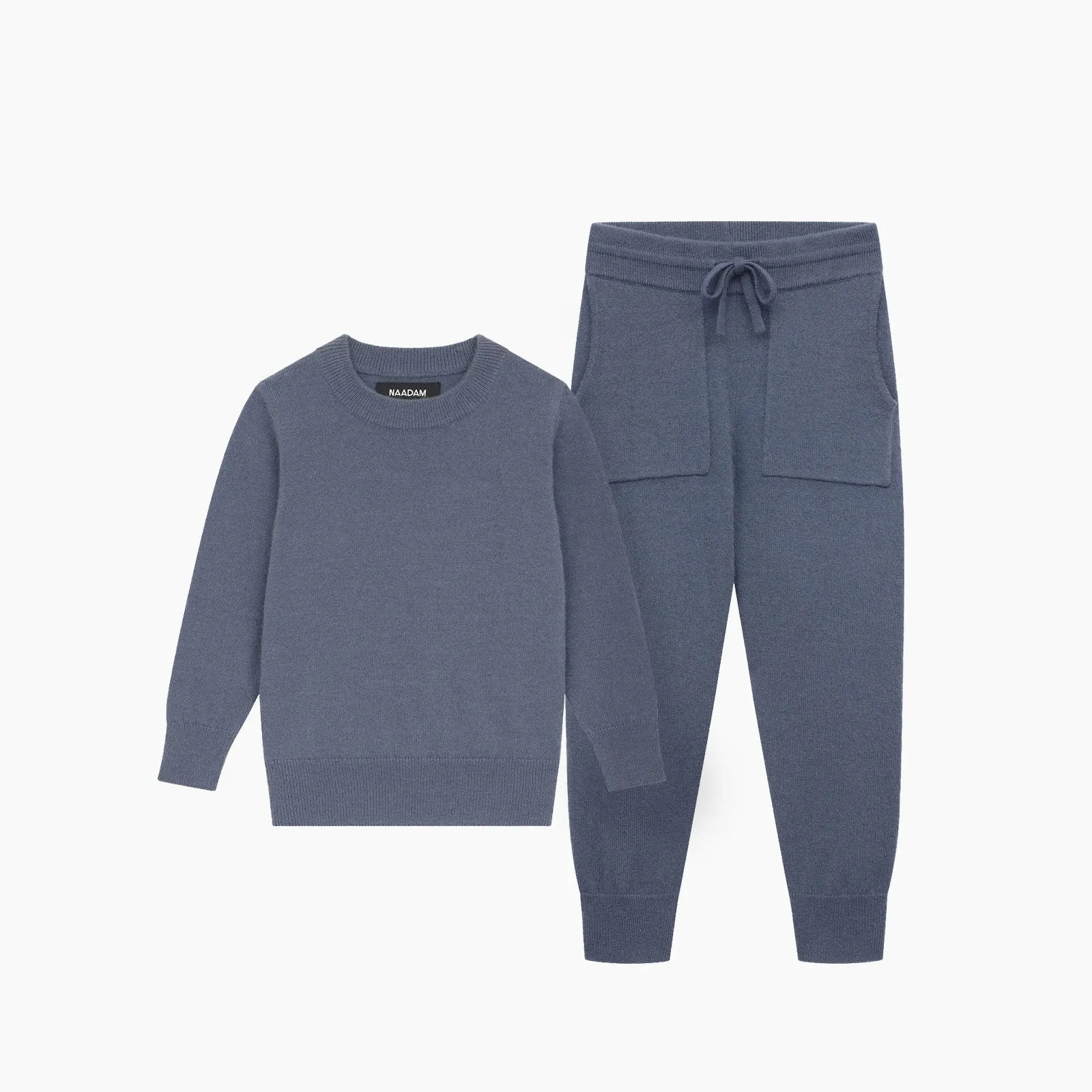 Kid's Signature Cashmere Crewneck Jogger Set