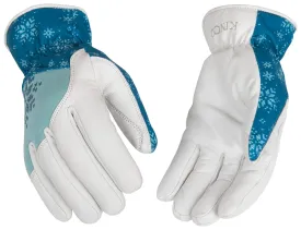 KincoPro 103HKW S Gloves, Women's, S, Angled Wing Thumb, Easy-On Cuff, Polyester/Spandex, Blue :PR: QUANTITY: 1