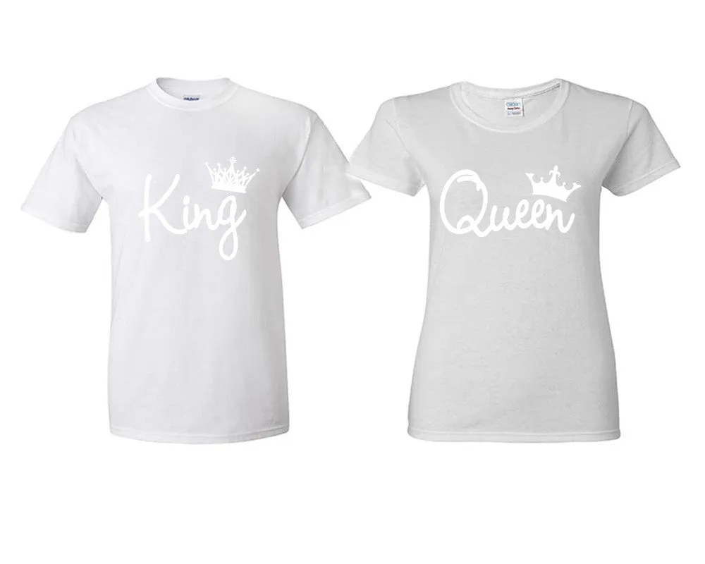 King and Queen Couple Matching Shirts, Design Man and Woman Shirts