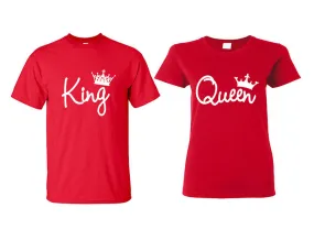 King and Queen Couple Matching Shirts, Design Man and Woman Shirts