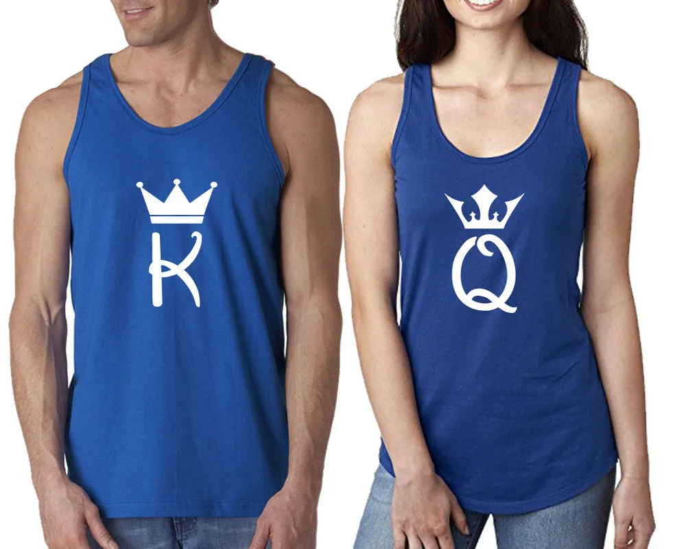 King and Queen Couple Matching Tanktops