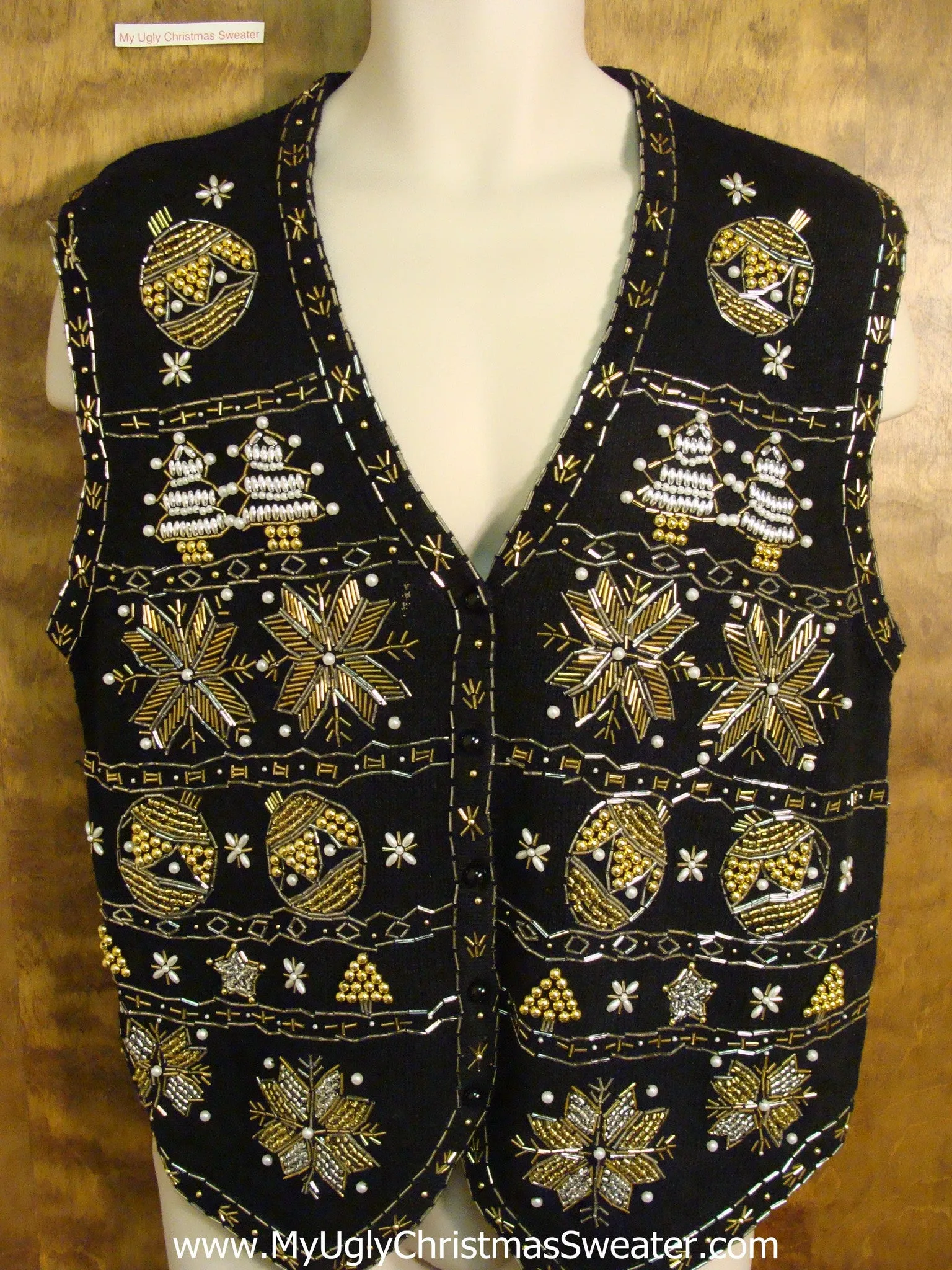 King of Bling 80s Holiday Sweater Vest