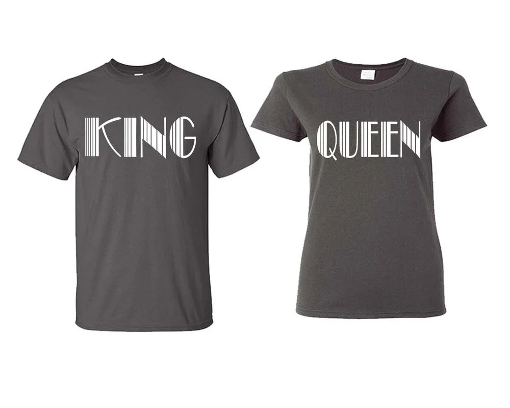 King Queen Couple Matching T Shirts