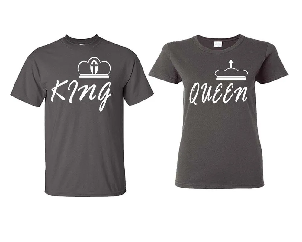 King Queen Couple Matching T Shirts