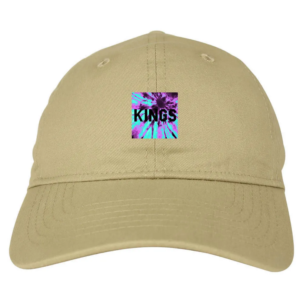 Kings Blue Tie Dye Box Logo Dad Hat