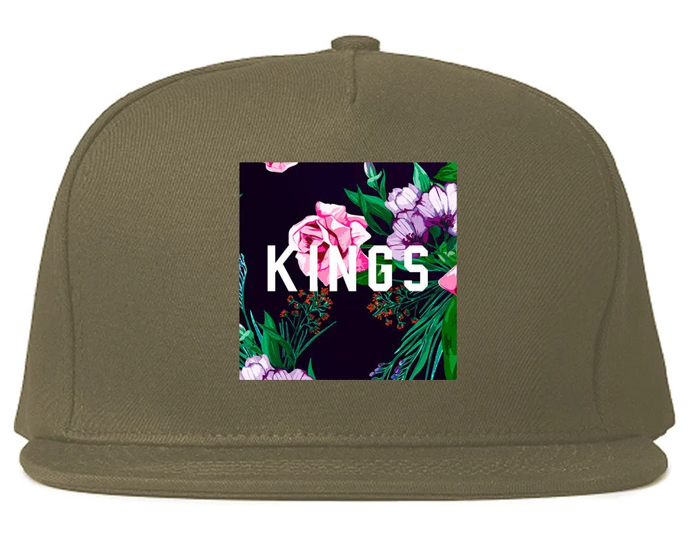 KINGS Floral Box Snapback Hat Cap