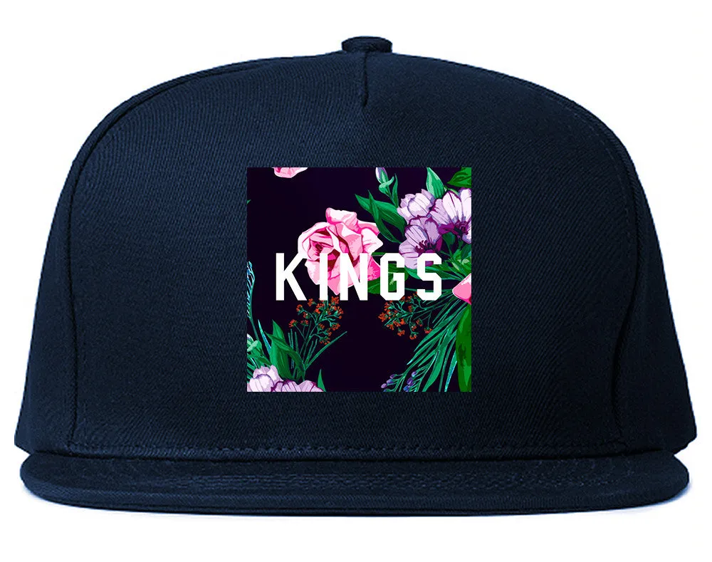 KINGS Floral Box Snapback Hat Cap