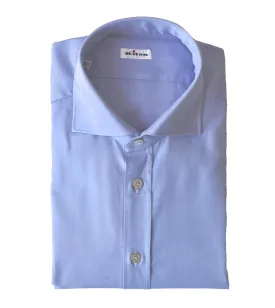 KITON Cotton Twill Solid Dress Shirt