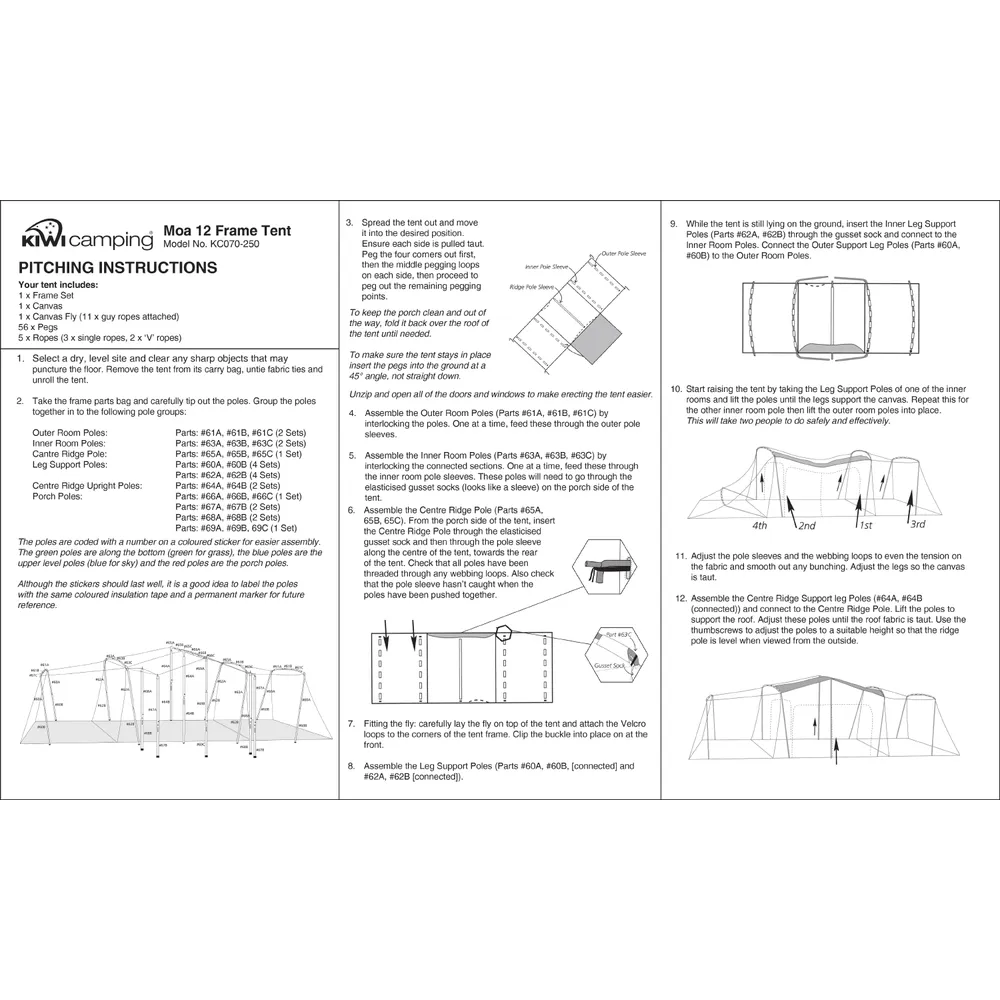 Kiwi Camping Moa 12 Canvas Family Tent