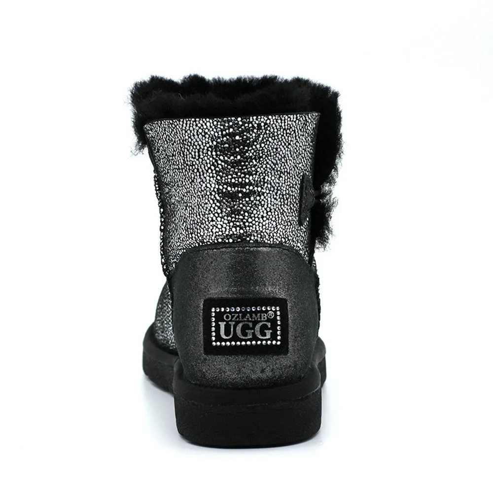 Klara Short Ugg Boot - Black