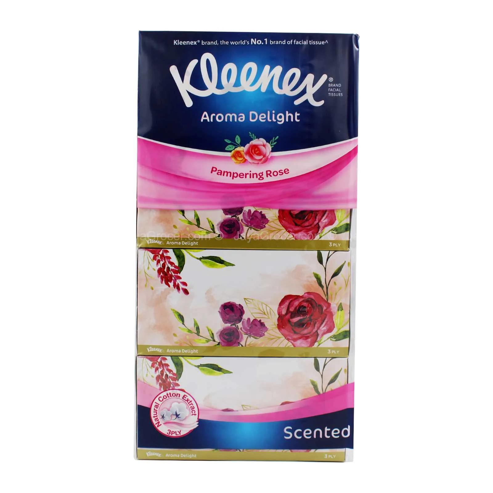 Kleenex Facial Tissue Rose Scented 90pcs x 4